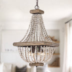 Aursorir Lustre Postmoderne Luxe Bois Métal - Neutralighting