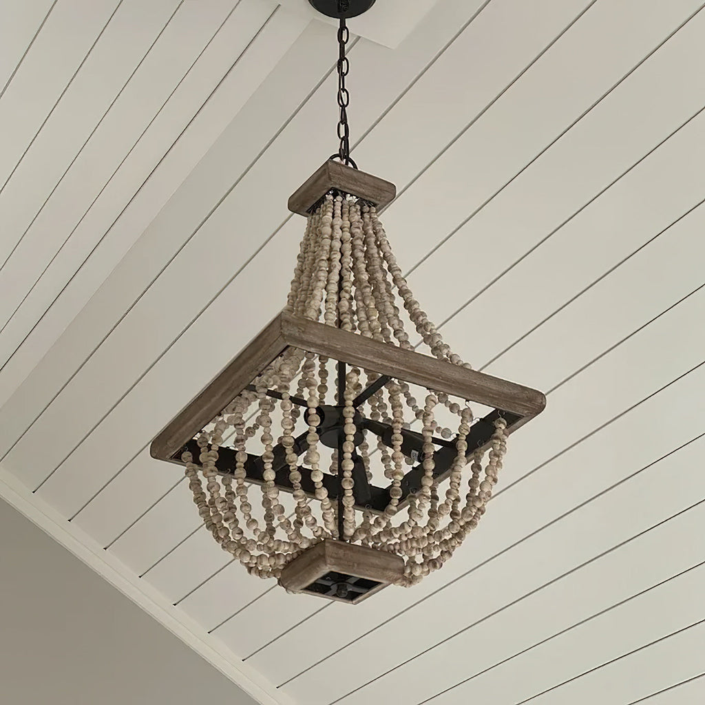 Aursorir Lustre Postmoderne Luxe Bois Métal - Neutralighting