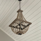 Aursorir Lustre Postmoderne Luxe Bois Métal - Neutralighting