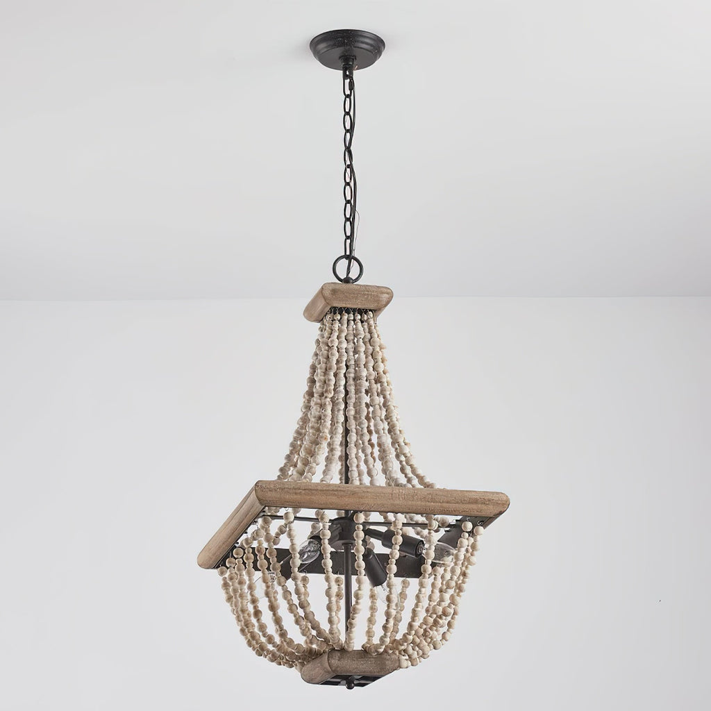 Aursorir Lustre Postmoderne Luxe Bois Métal - Neutralighting