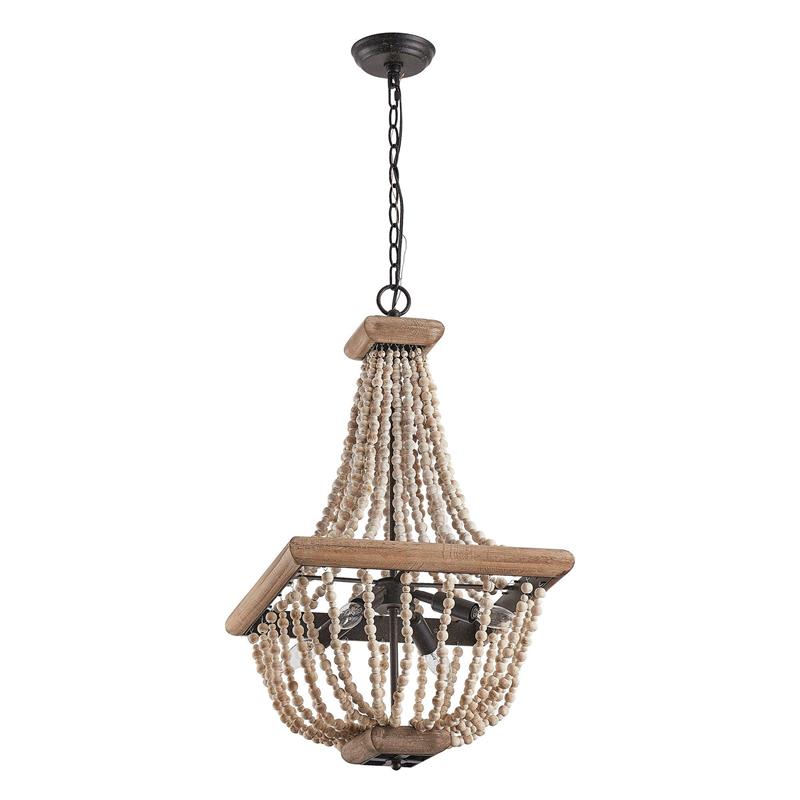 Aursorir Lustre Postmoderne Luxe Bois Métal - Neutralighting