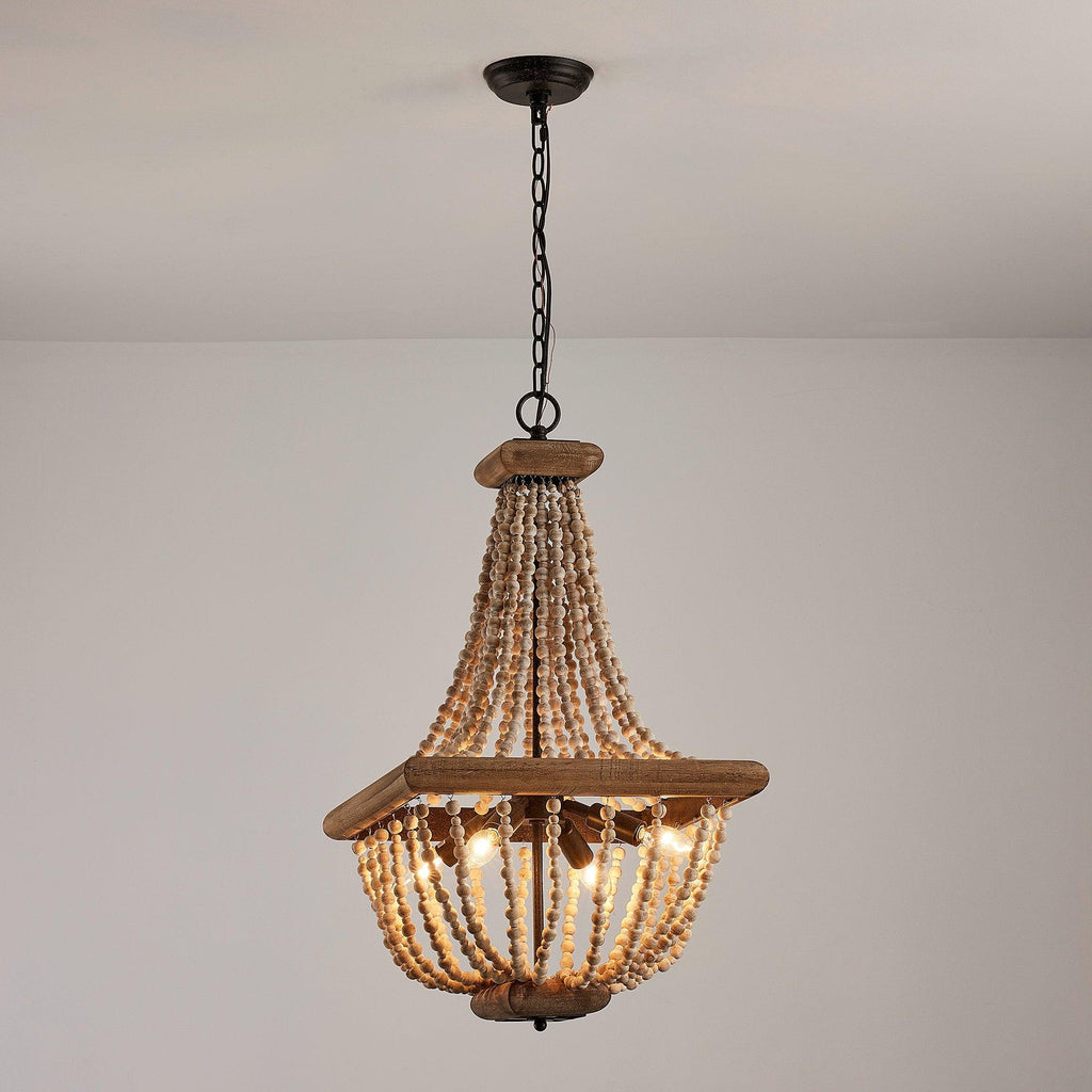 Aursorir Lustre Postmoderne Luxe Bois Métal - Neutralighting