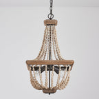 Aursorir Lustre Postmoderne Luxe Bois Métal - Neutralighting