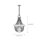 Aursorir Lustre Postmoderne Luxe Bois Métal - Neutralighting
