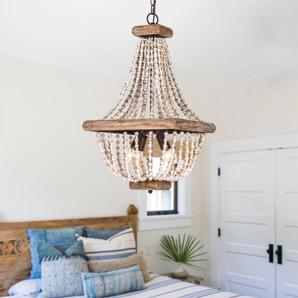 Aursorir Lustre Postmoderne Luxe Bois Métal - Neutralighting
