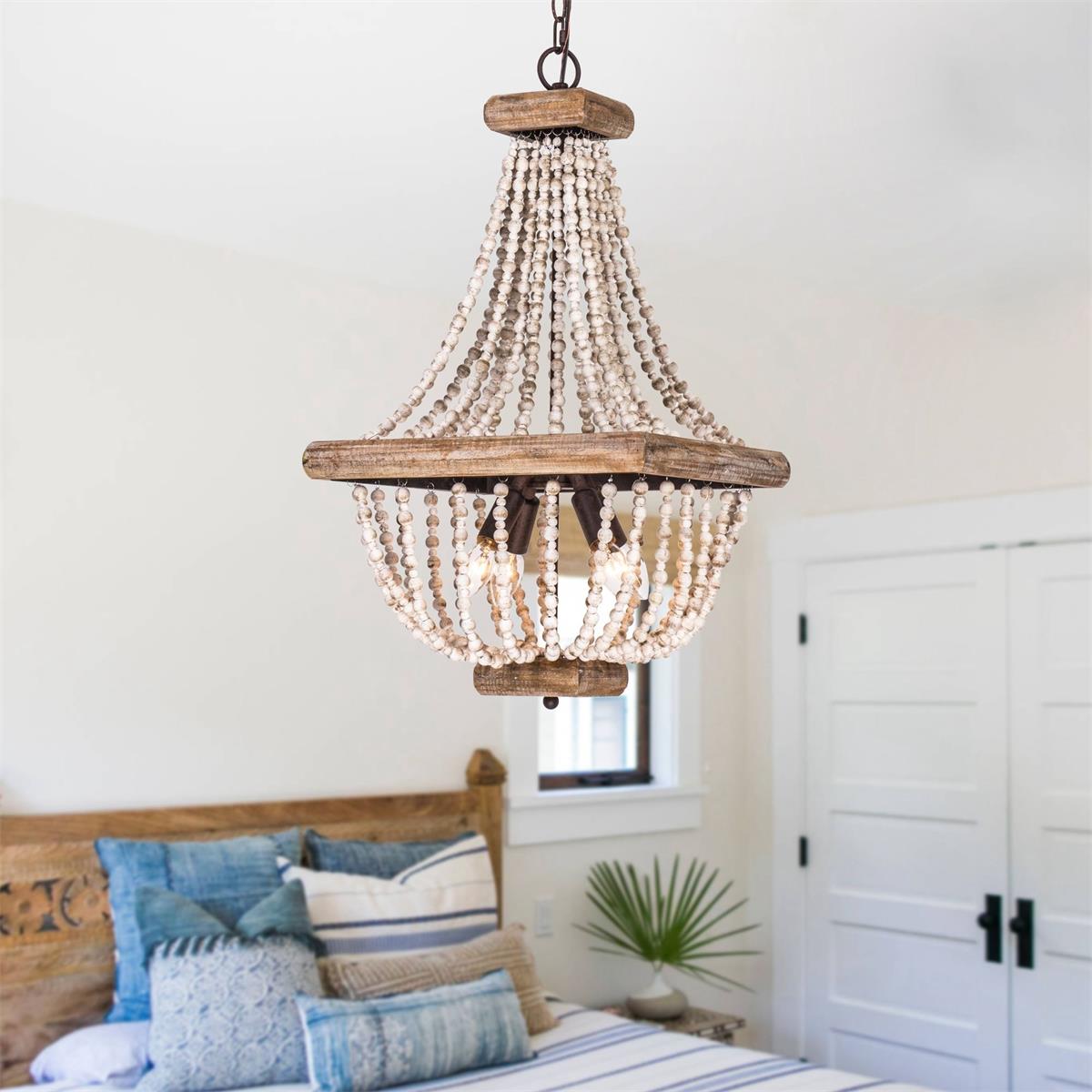 Aursorir Lustre Postmoderne Luxe Bois Métal - Neutralighting