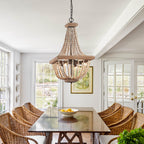 Aursorir Lustre Postmoderne Luxe Bois Métal - Neutralighting