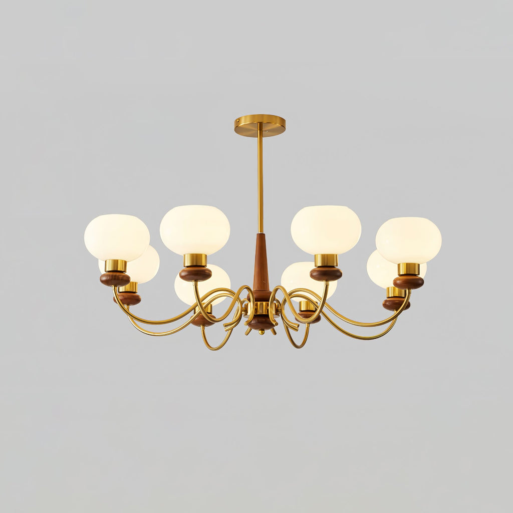 Luma Lustre Lustra Laiton Bois Globe Classique - Neutralighting
