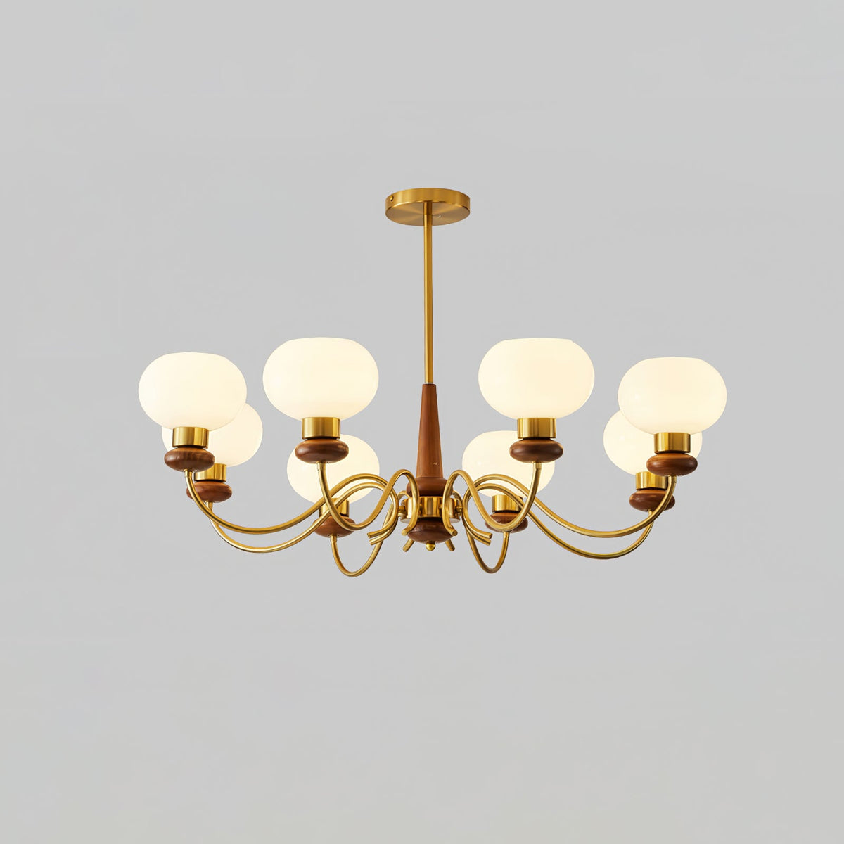 Luma Lustre Lustra Laiton Bois Globe Classique - Neutralighting