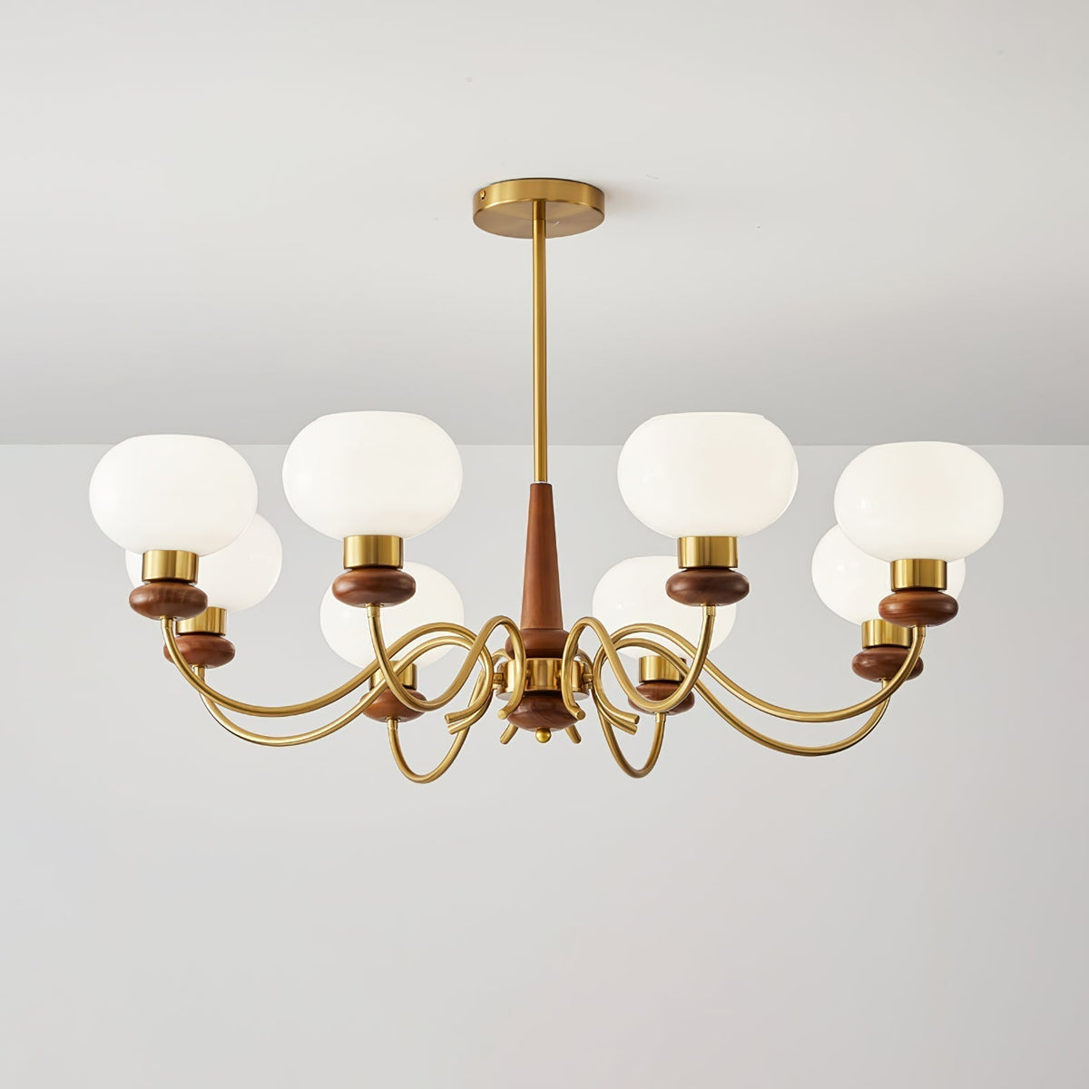 Luma Lustre Lustra Laiton Bois Globe Classique - Neutralighting