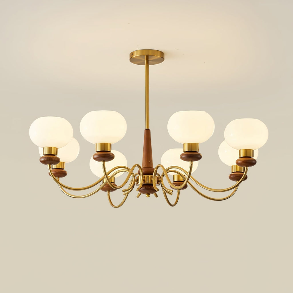 Luma Lustre Lustra Laiton Bois Globe Classique - Neutralighting