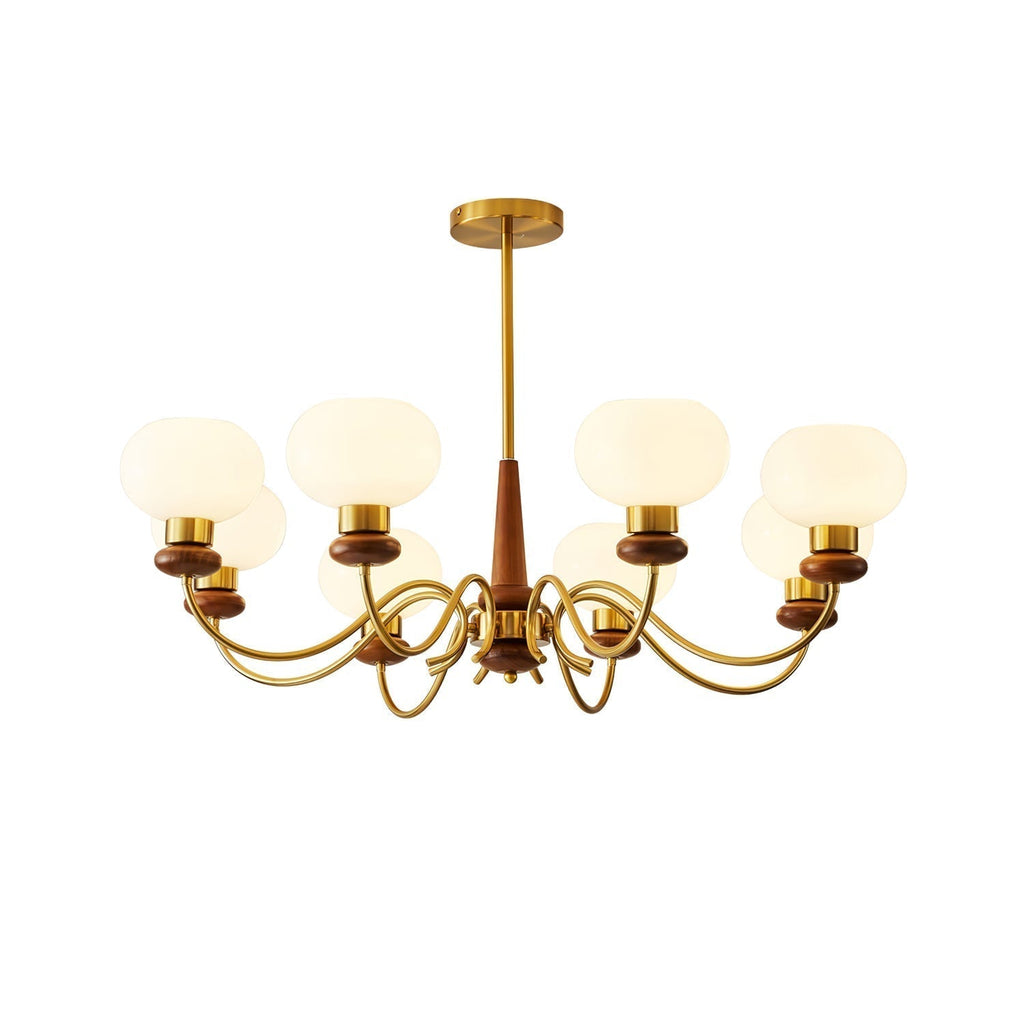 Luma Lustre Lustra Laiton Bois Globe Classique - Neutralighting