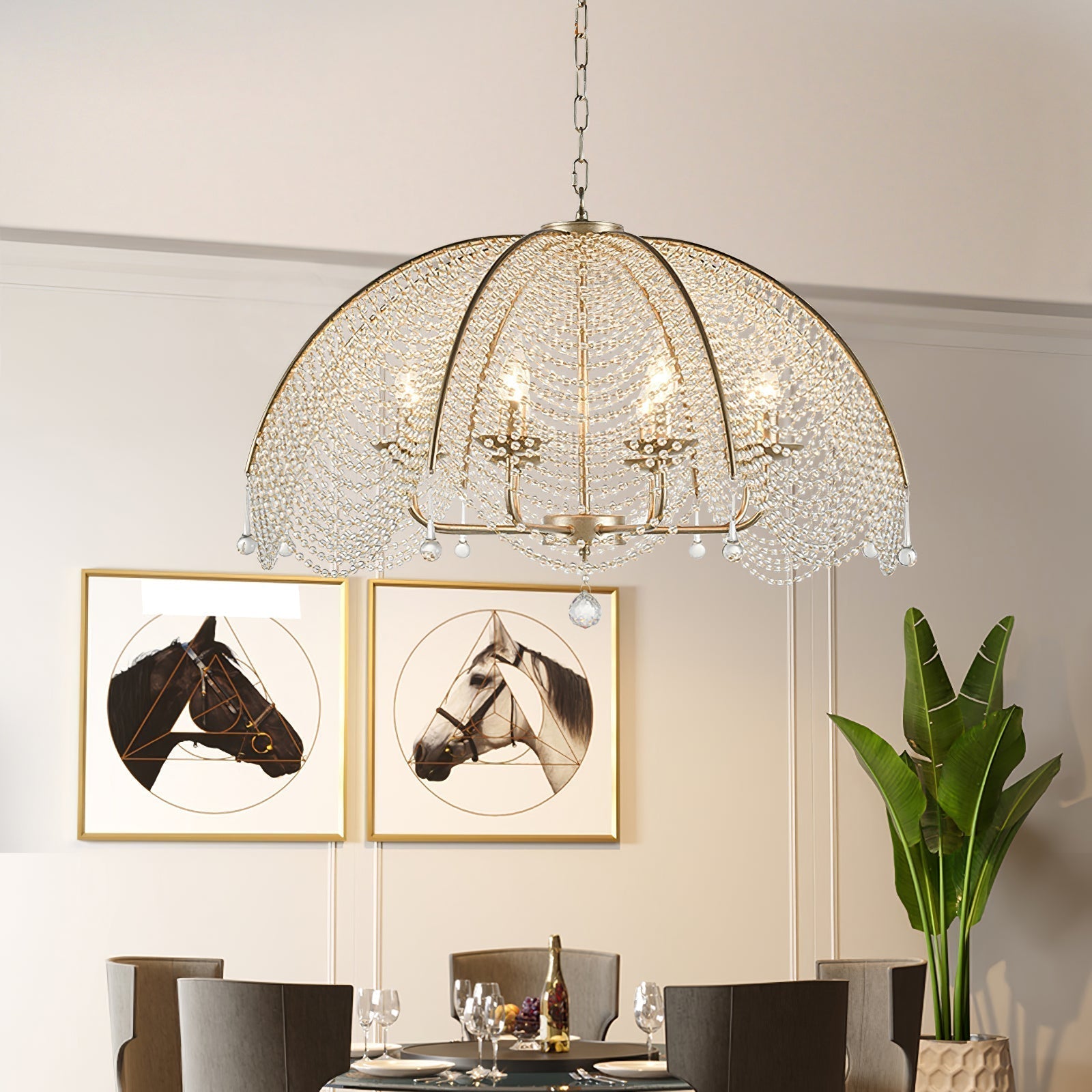 Ulsilus Lustre Cristal Perles Élégance - Neutralighting