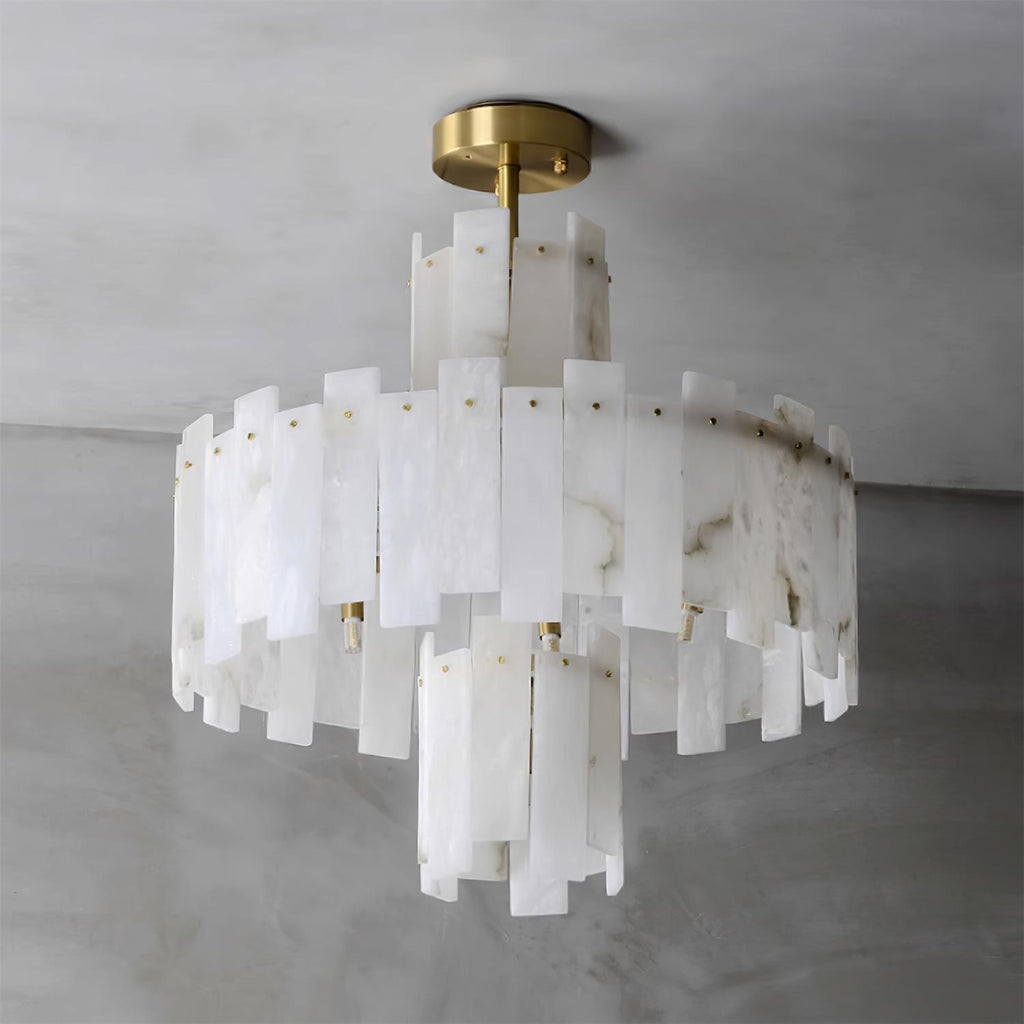 Soraya Chandelier Moderne en Albâtre - Neutralighting