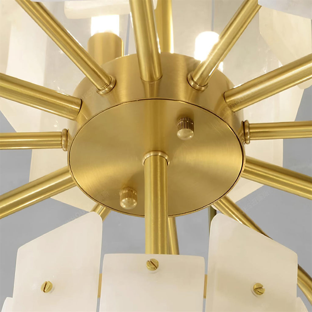 Soraya Chandelier Moderne en Albâtre - Neutralighting