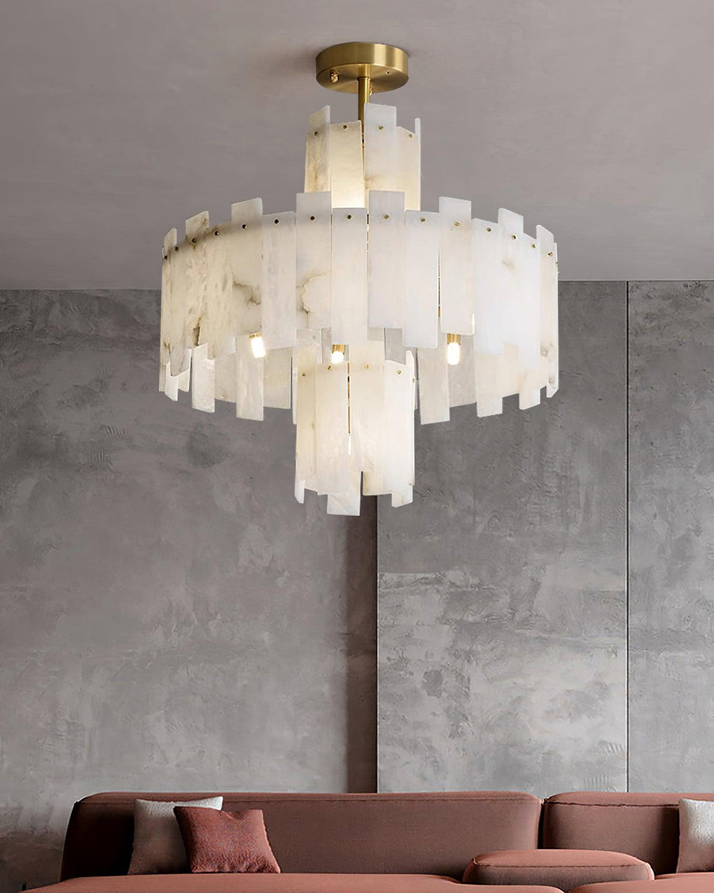 Soraya Chandelier Moderne en Albâtre - Neutralighting