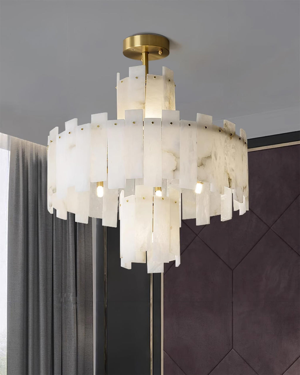 Soraya Chandelier Moderne en Albâtre - Neutralighting