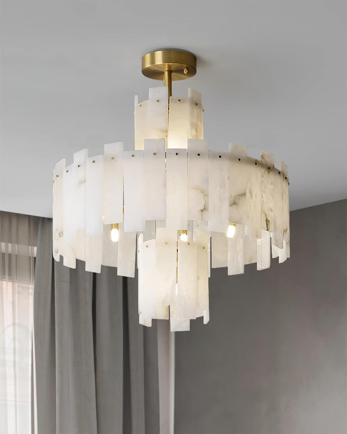Soraya Chandelier Moderne en Albâtre - Neutralighting