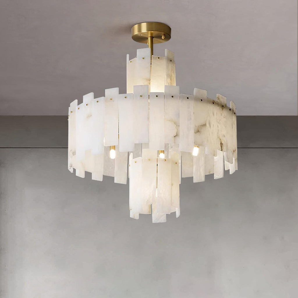 Soraya Chandelier Moderne en Albâtre - Neutralighting