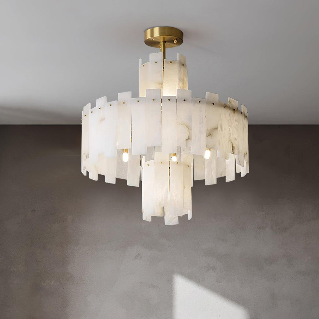 Soraya Chandelier Moderne en Albâtre - Neutralighting