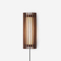 Veyno Lampe murale à lattes en bois - Neutralighting
