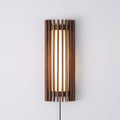 Veyno Lampe murale à lattes en bois - Neutralighting