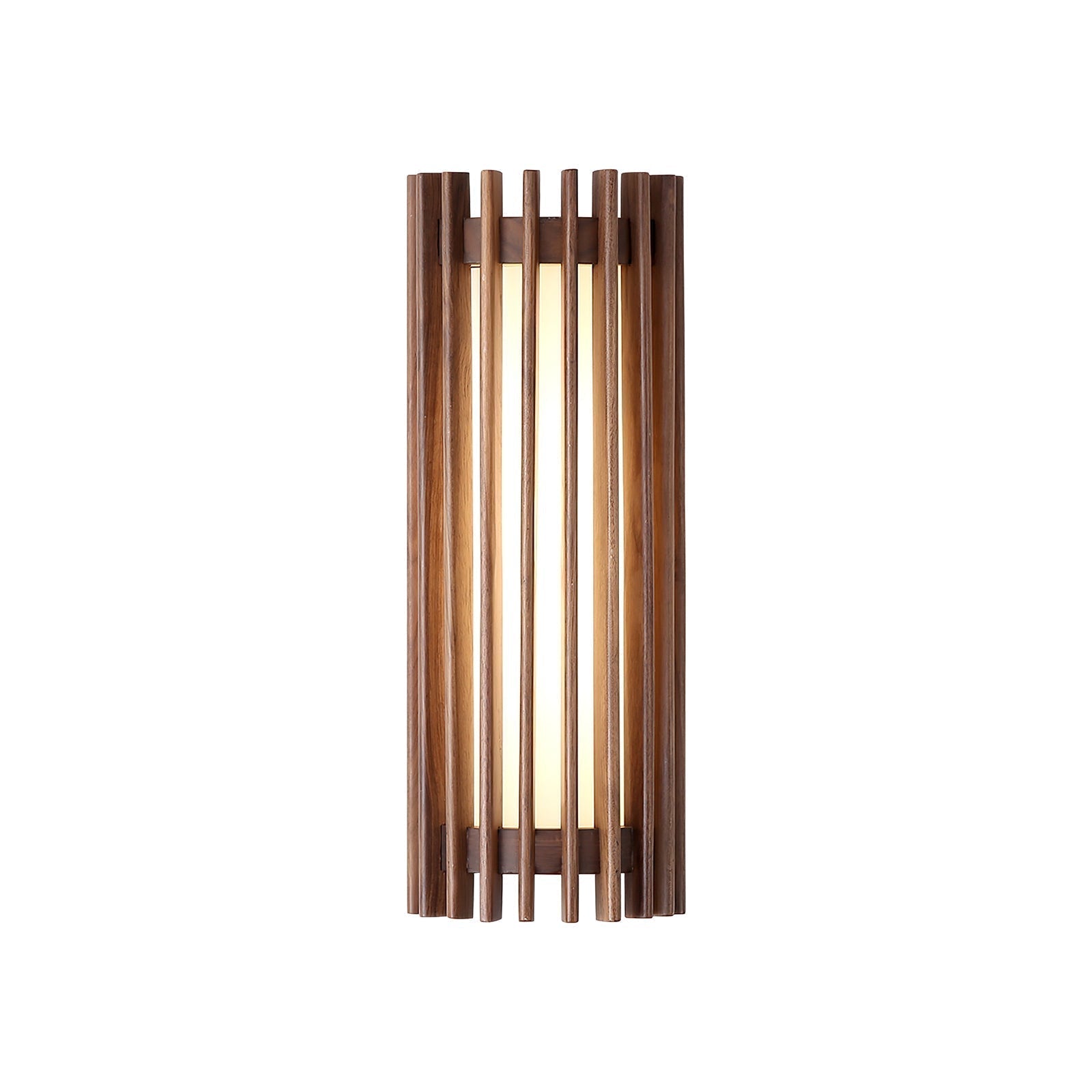 Veyno Lampe murale à lattes en bois - Neutralighting