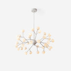 Elora Chandelier Élégant Fleurs Blanches - Neutralighting