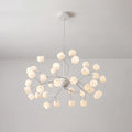 Elora Chandelier Élégant Fleurs Blanches - Neutralighting