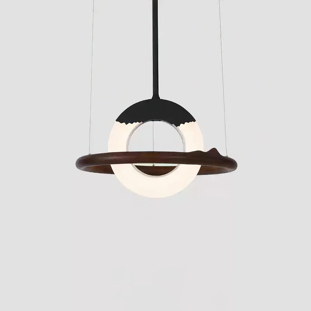 Mytalan Circulaire Acrylique Bois Pendentif Lumière - Neutralighting