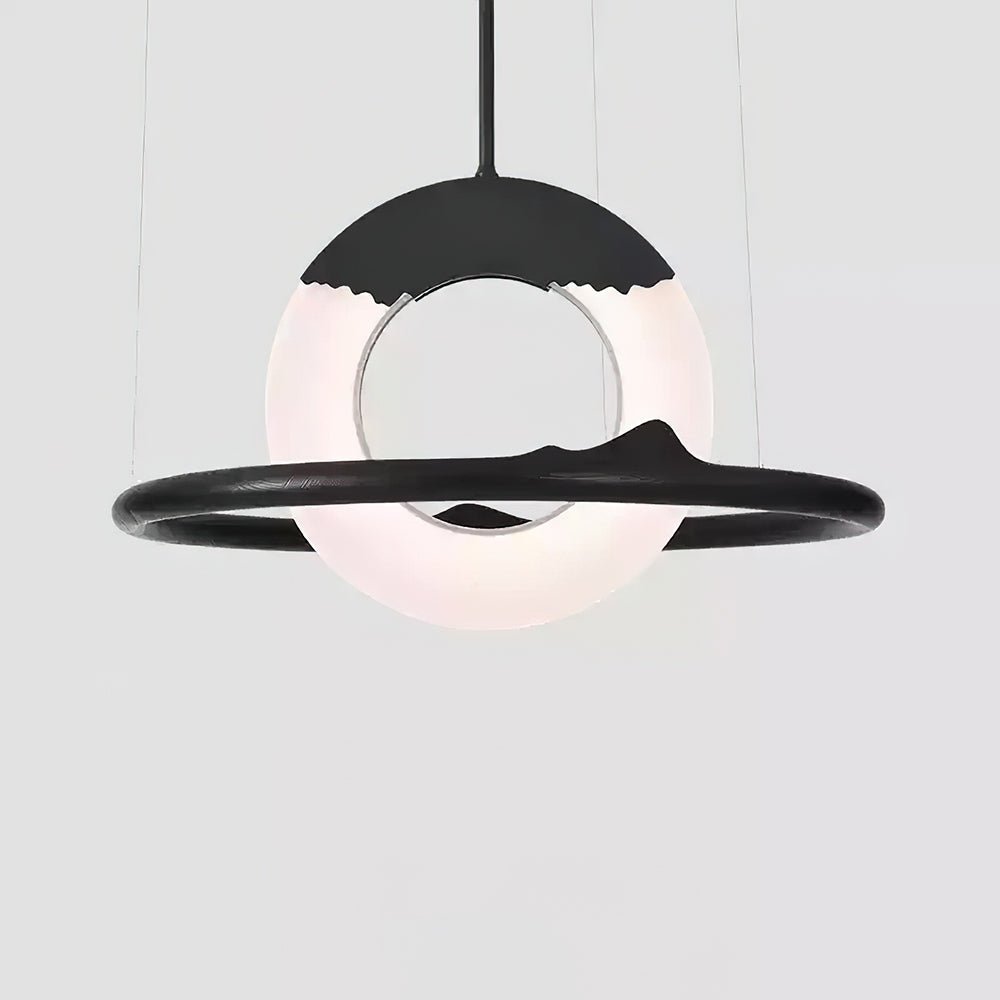 Mytalan Circulaire Acrylique Bois Pendentif Lumière - Neutralighting