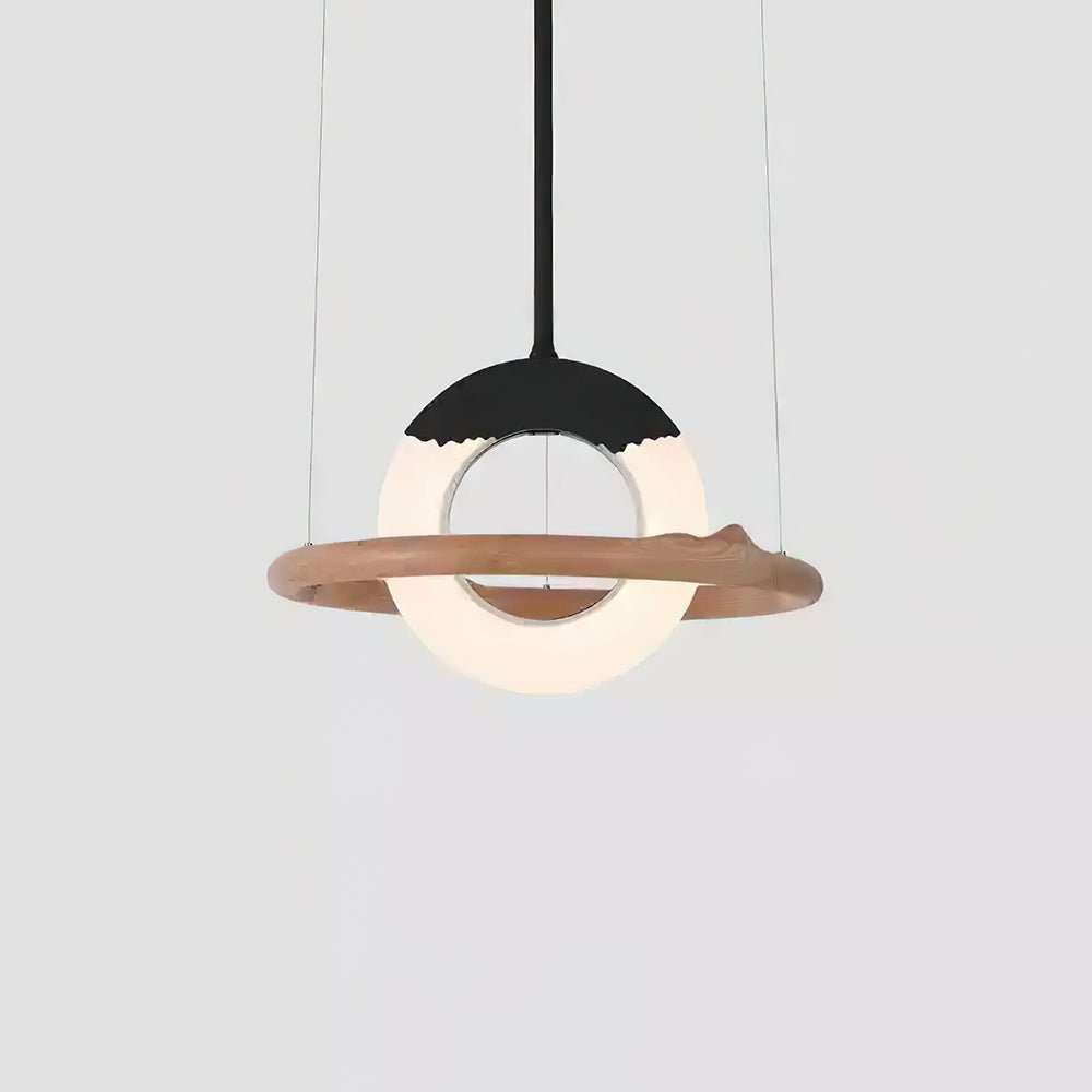 Mytalan Circulaire Acrylique Bois Pendentif Lumière - Neutralighting