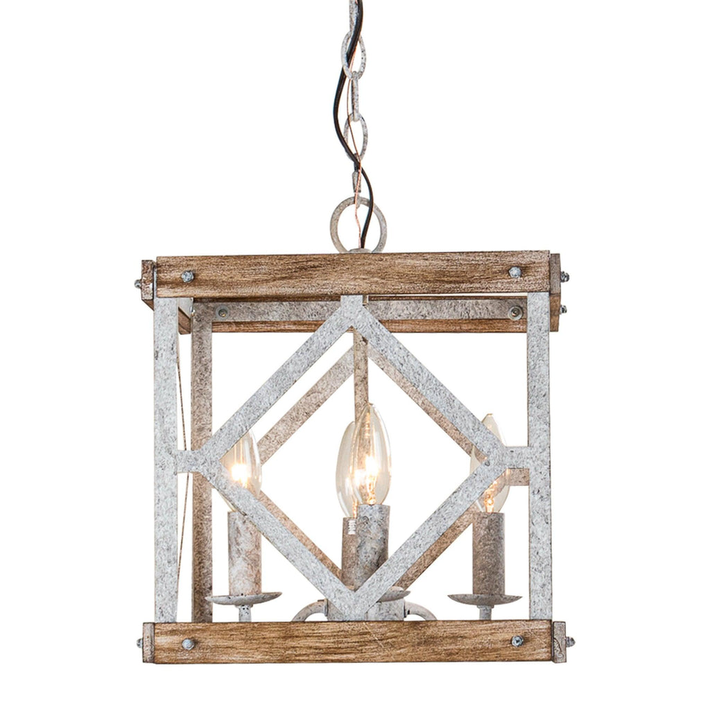 Zelaeora Suspension Métal Bois Créativité Individuelle 4 Lumières - Neutralighting
