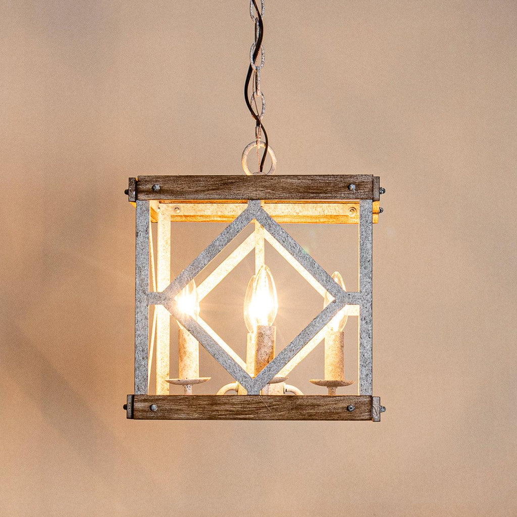 Zelaeora Suspension Métal Bois Créativité Individuelle 4 Lumières - Neutralighting