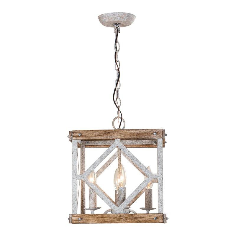 Zelaeora Suspension Métal Bois Créativité Individuelle 4 Lumières - Neutralighting