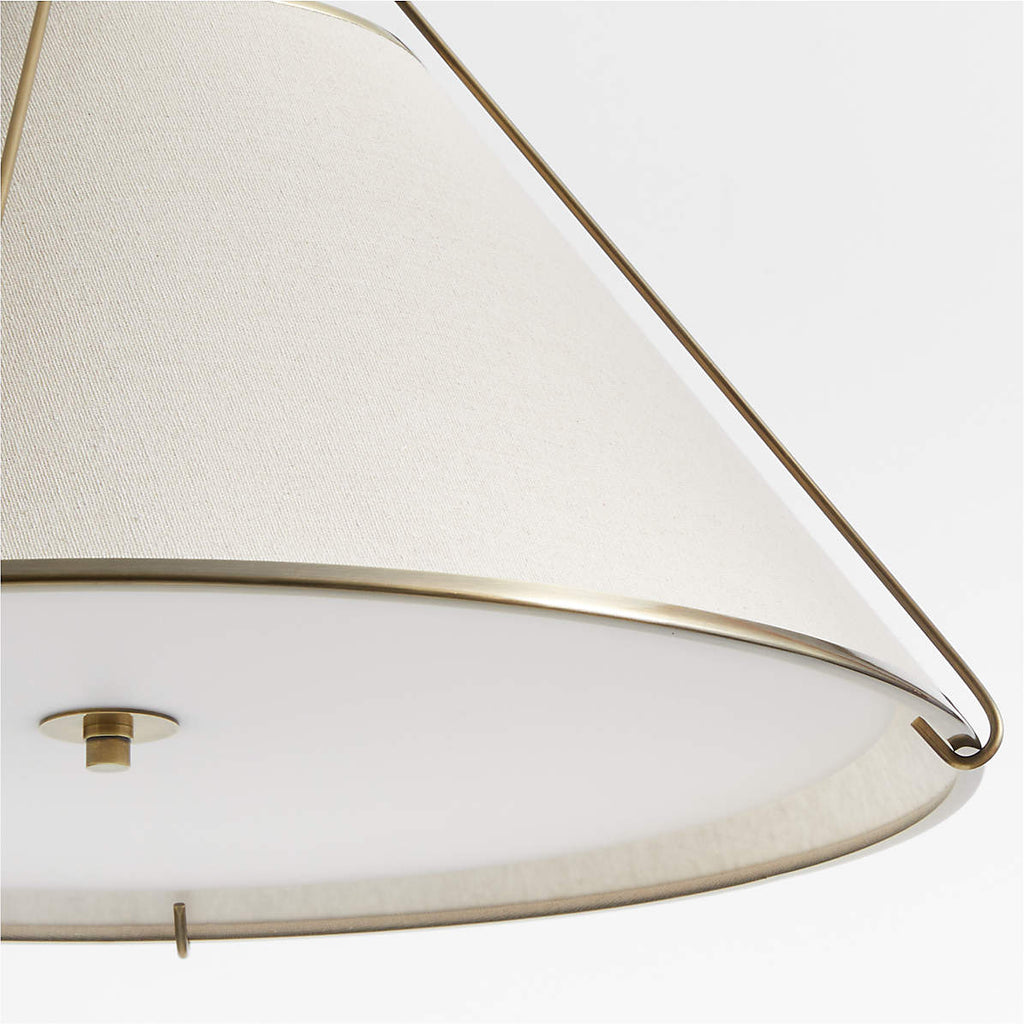 Voloraris Suspension Rétro Industrielle Conique Tissu - Neutralighting