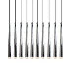 Aurance Lustre avec abat-jours en laiton poli et cristal Minimaliste - Neutralighting
