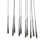 Aurance Lustre avec abat-jours en laiton poli et cristal Minimaliste - Neutralighting