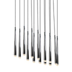 Aurance Lustre avec abat-jours en laiton poli et cristal Minimaliste - Neutralighting
