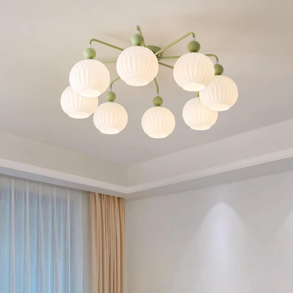 Tulip Plafonnier Blanc Fleur Verre Design - Neutralighting