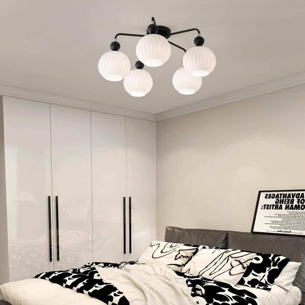 Tulip Plafonnier Blanc Fleur Verre Design - Neutralighting
