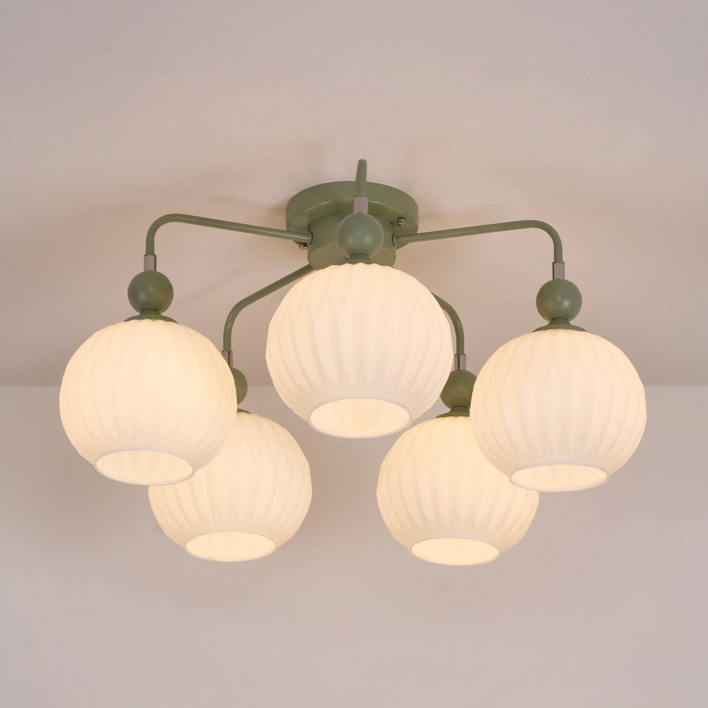 Tulip Plafonnier Blanc Fleur Verre Design - Neutralighting