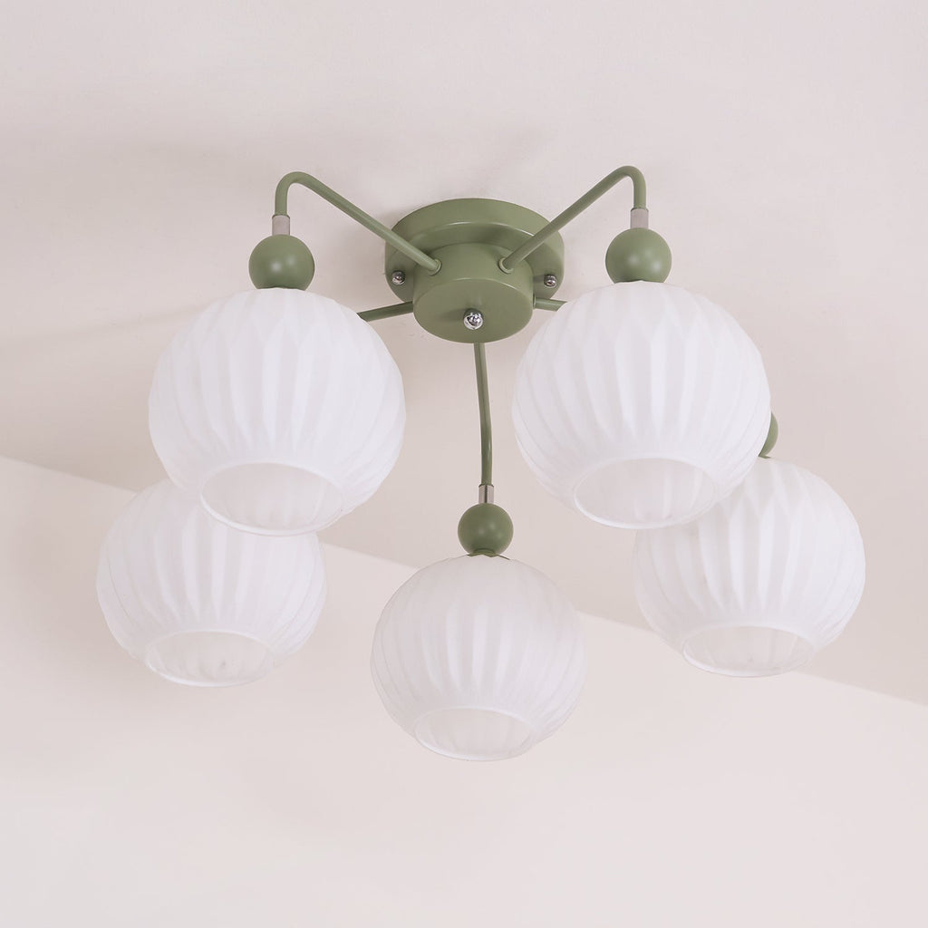 Tulip Plafonnier Blanc Fleur Verre Design - Neutralighting
