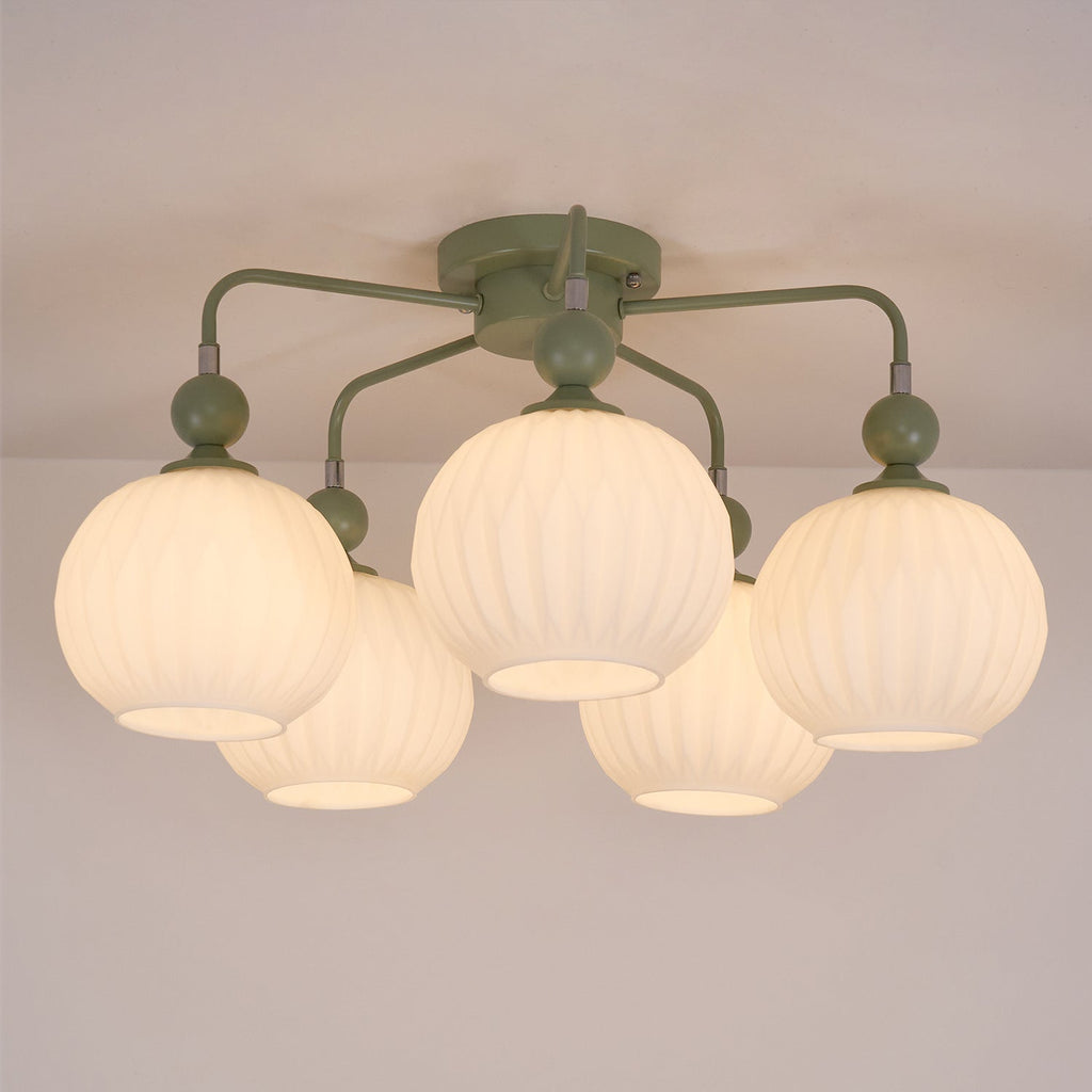 Tulip Plafonnier Blanc Fleur Verre Design - Neutralighting