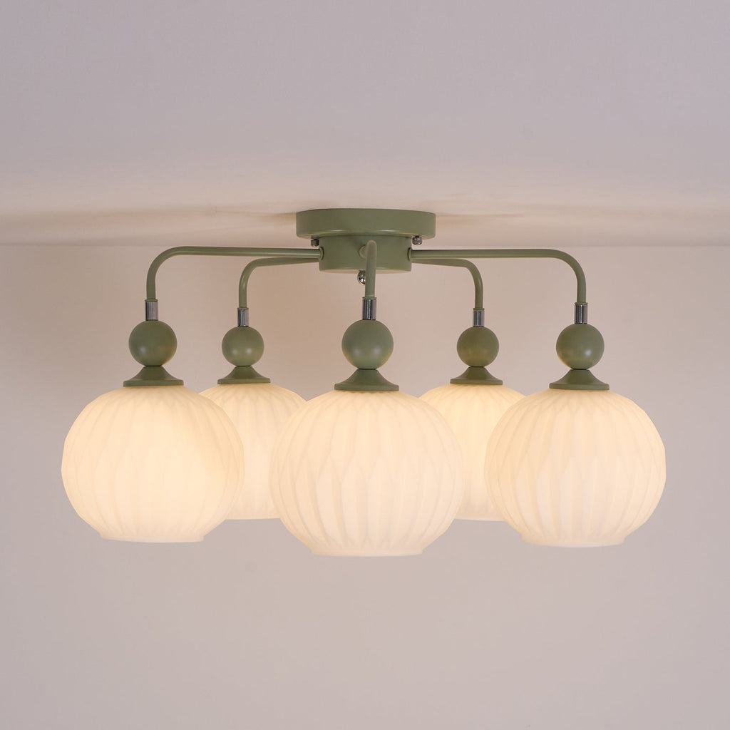 Tulip Plafonnier Blanc Fleur Verre Design - Neutralighting