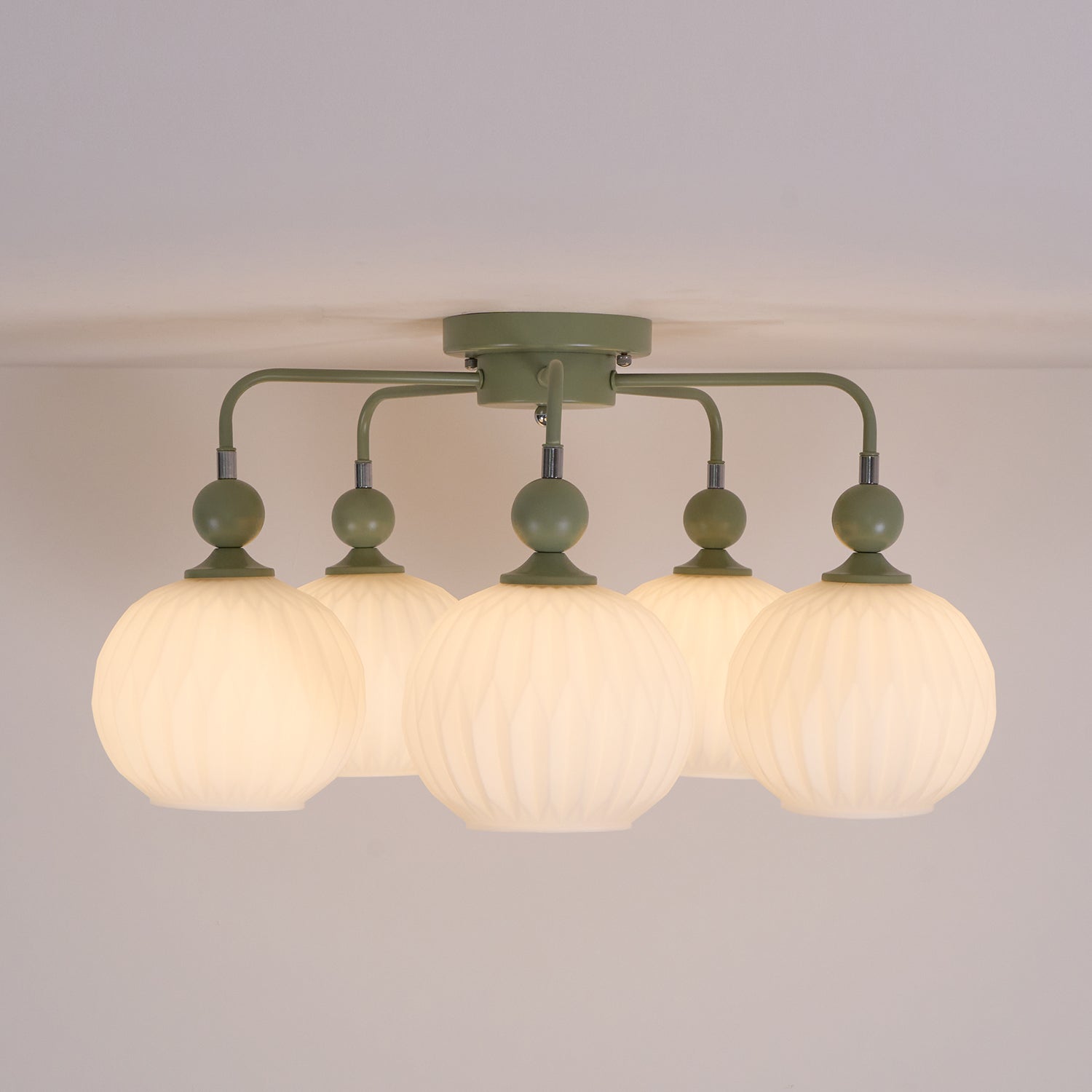 Tulip Plafonnier Blanc Fleur Verre Design - Neutralighting