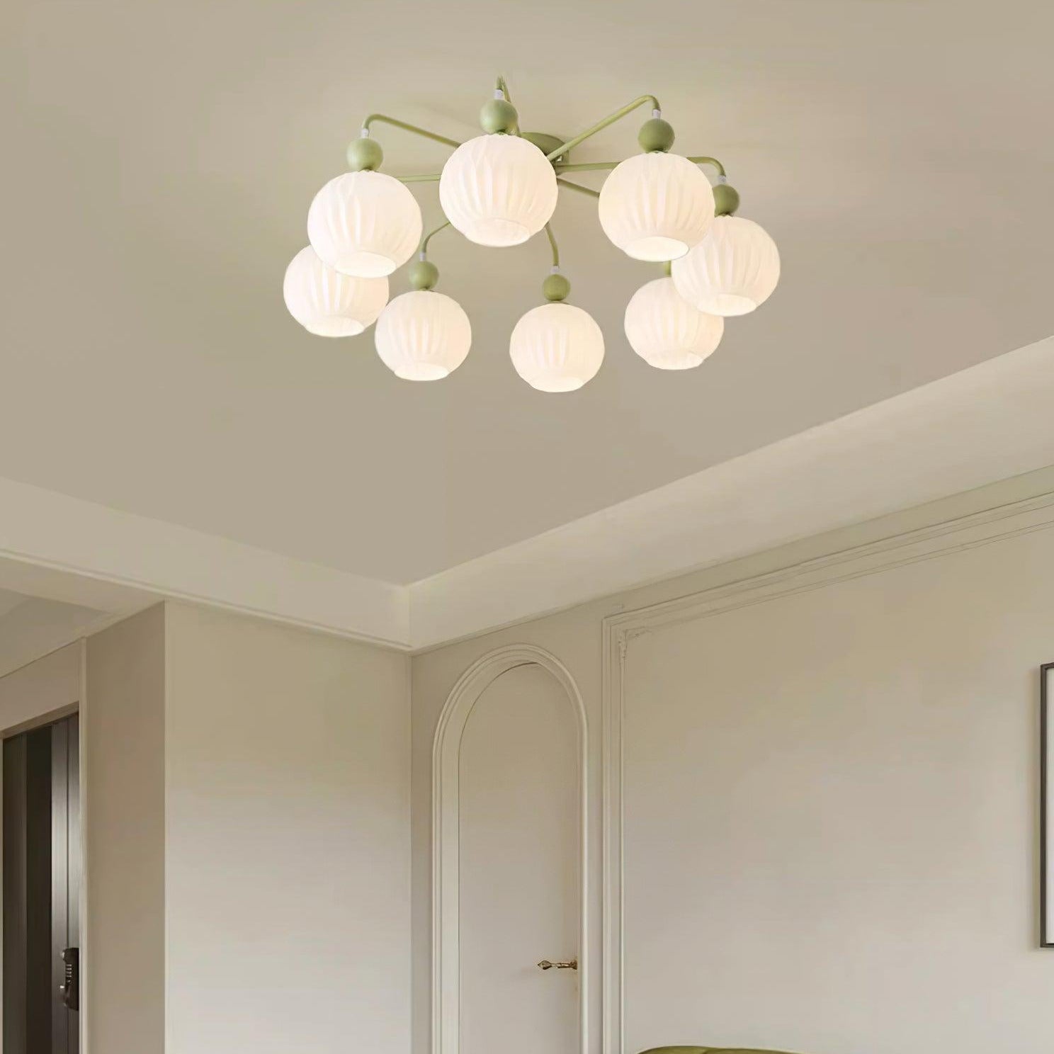 Tulip Plafonnier Blanc Fleur Verre Design - Neutralighting