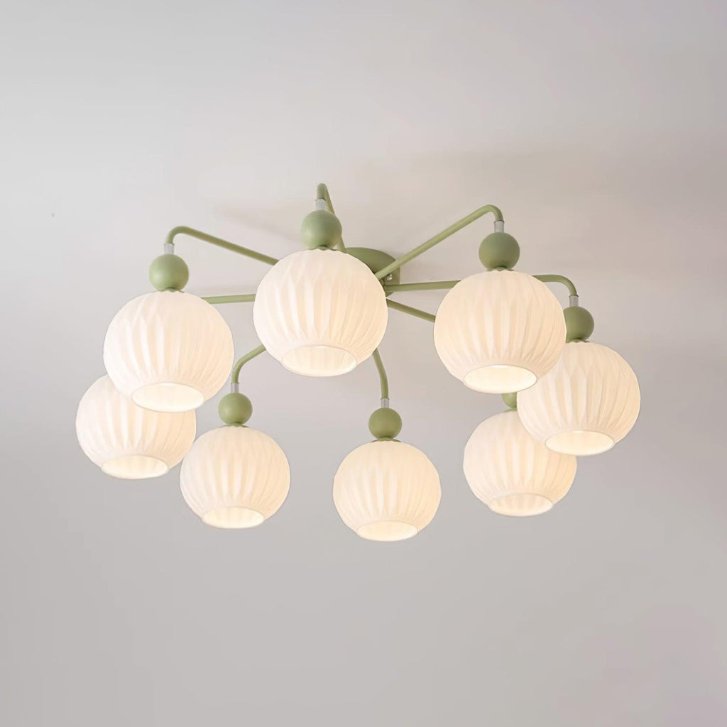 Tulip Plafonnier Blanc Fleur Verre Design - Neutralighting