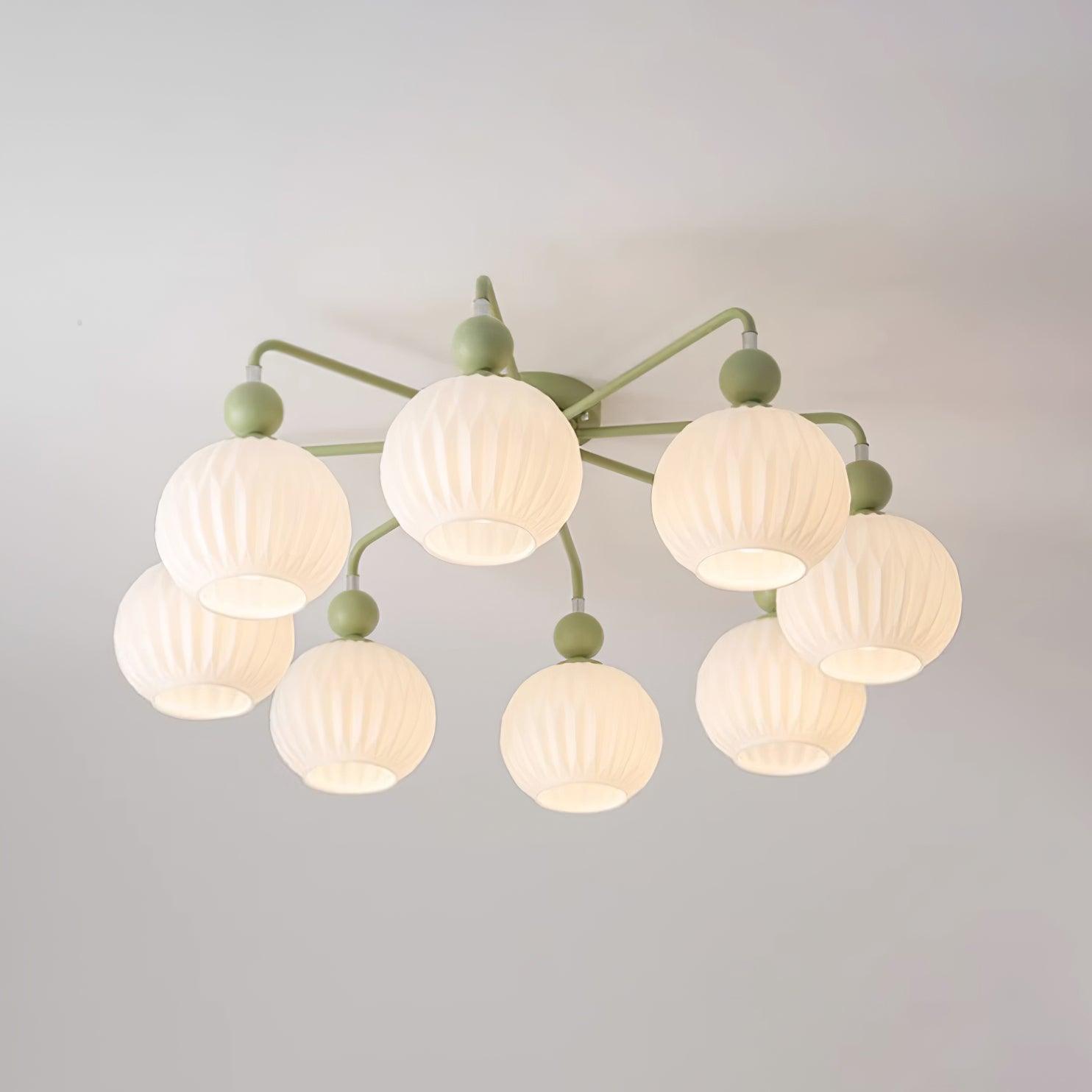 Tulip Plafonnier Blanc Fleur Verre Design - Neutralighting