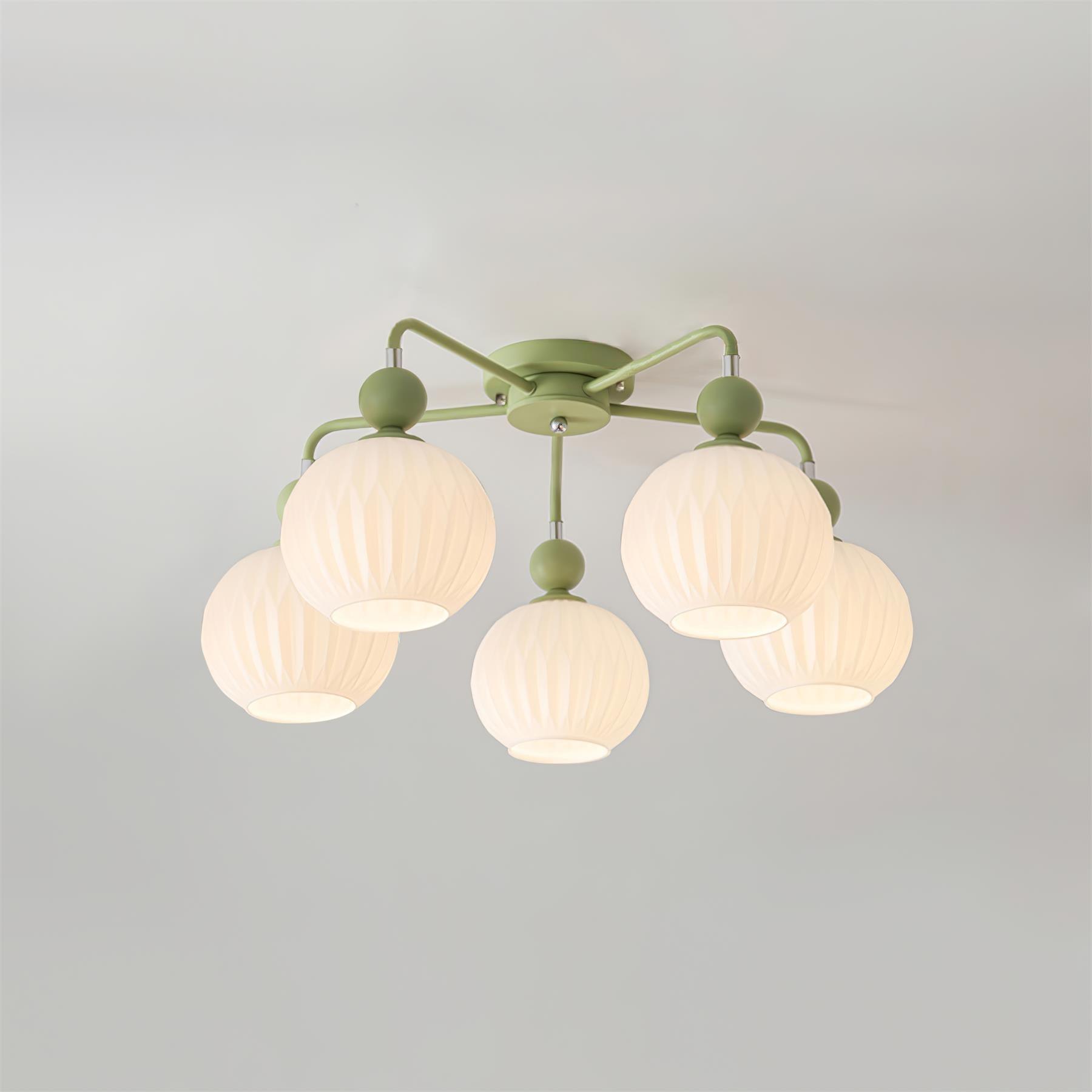 Tulip Plafonnier Blanc Fleur Verre Design - Neutralighting
